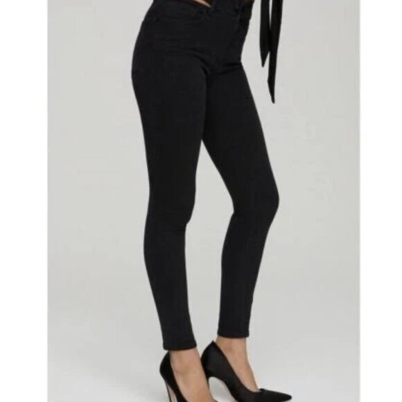 Good American Good Legs with slit waistband skinny jeans size 15 - Picture 3 of 12